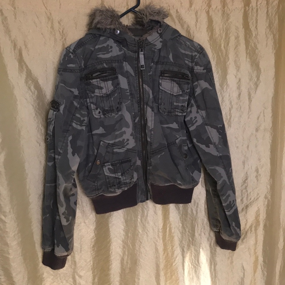 Hooded Camo Jacket
